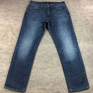 Lucky Brand 221 Mens 34x32 Blue Denim Original Straight Jeans